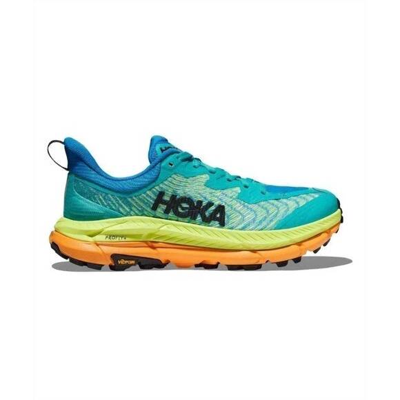 NEW HOKA women's mafate speed 4 trail running shoes in ceramic/diva blue